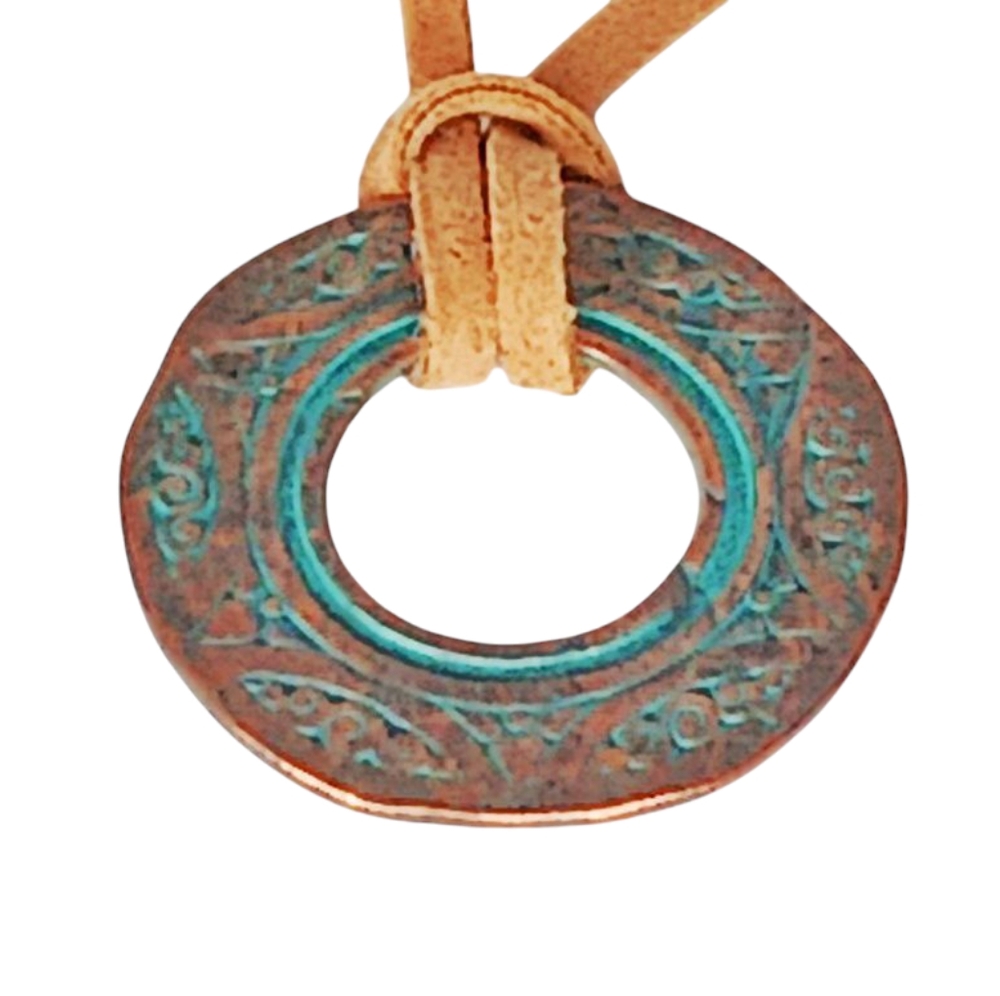 Cord Medallion Necklace Sunglasses Lanyard Countyside Organic Design Westerncore - Picture 2 of 13